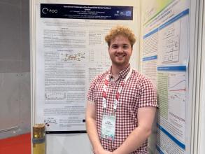 Jack Salvesen presenting his poster at IPAC 2025